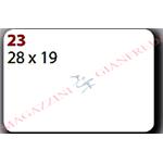 BUSTA DI ETICHETTE MARKIN COD. 23 MM 28 X 19, SU FOGLIO, 280 ETICHETTE AUTOADESIVE